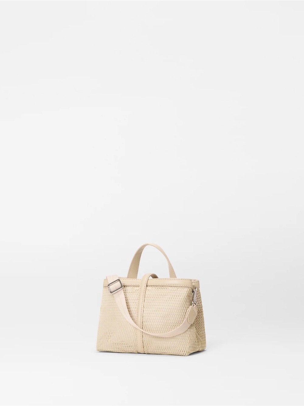 MZ Wallace Beige Woven Mini Top-Handle Bag - Picture 3 of 9